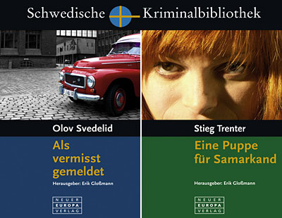 Die ersten beiden Titel der schwedischen Kriminalbibliothek