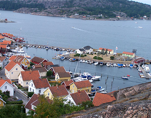 Blick vom Vetteberget auf Badholmen